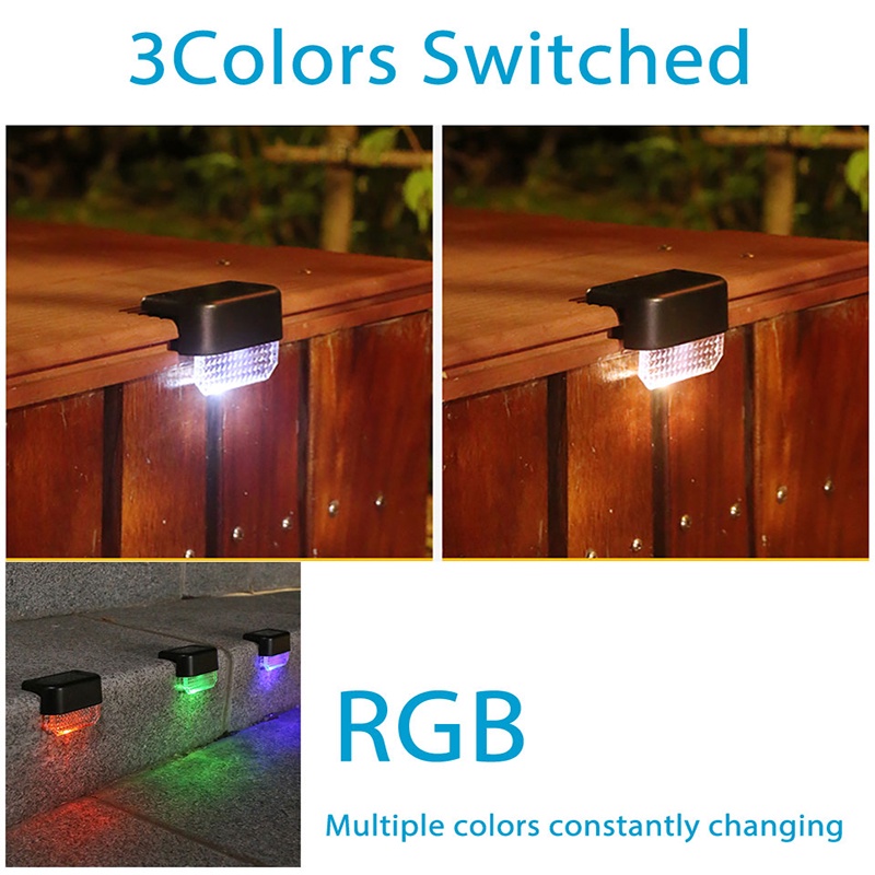 Đèn LED Năng Lượng Mặt Trời Chống Thấm Nước Gắn Cầu Thang/ Cầu Thang Chất Lượng Cao