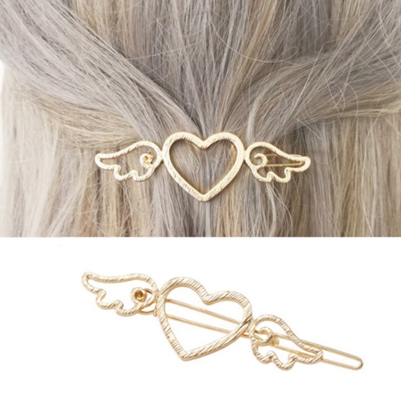 Kẹp tóc kim loại hình cupid xinh xắn cho nữ