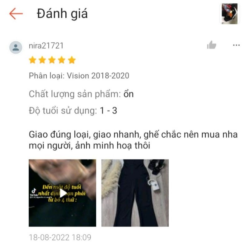 Ghế Ngồi Xe Máy Cho Bé Xe Vision Có Vòng