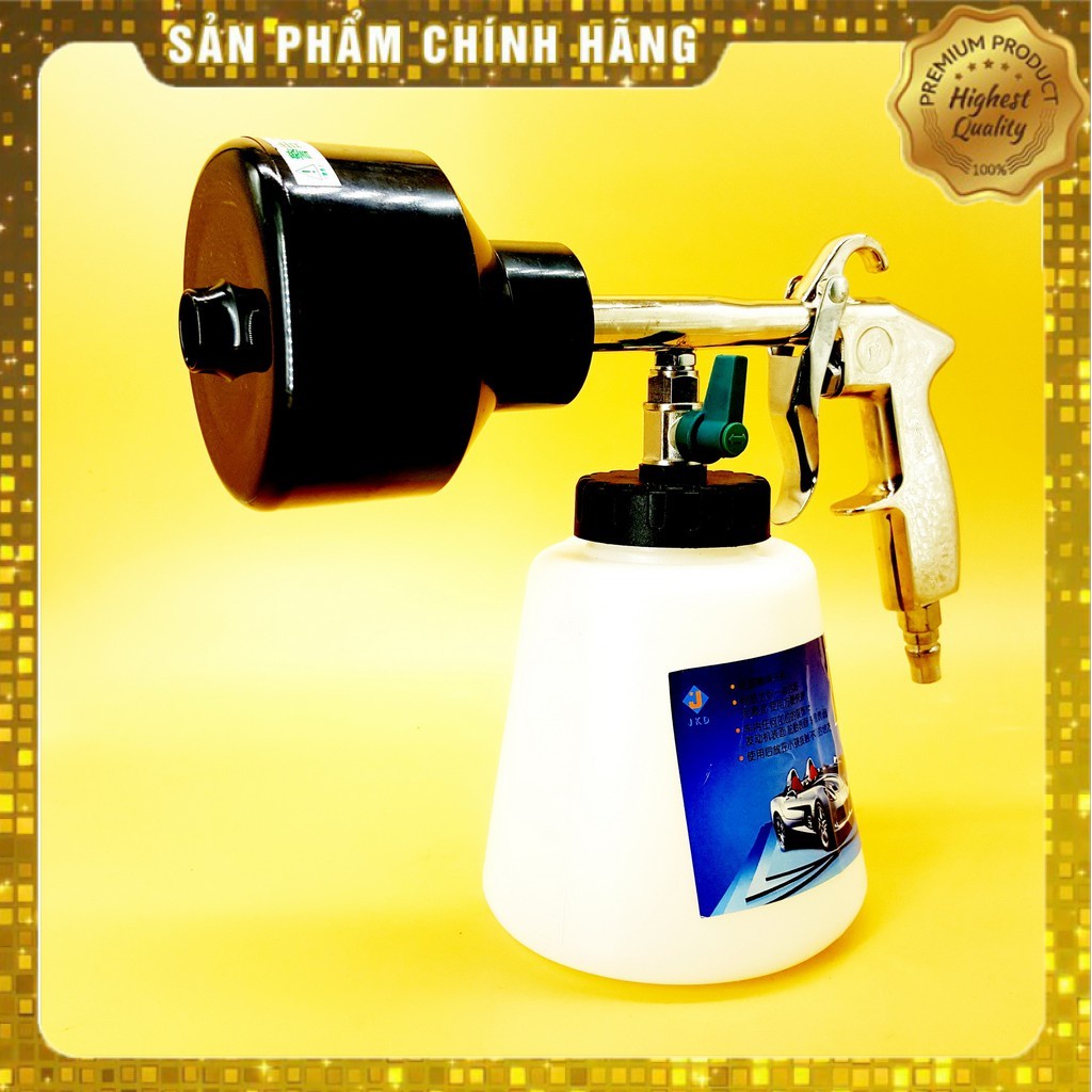 BÌNH PHUN TẠO BỌT TUYẾT VÒI ĐEN TRÒN- BÌNH 1000ML CAO CẤP