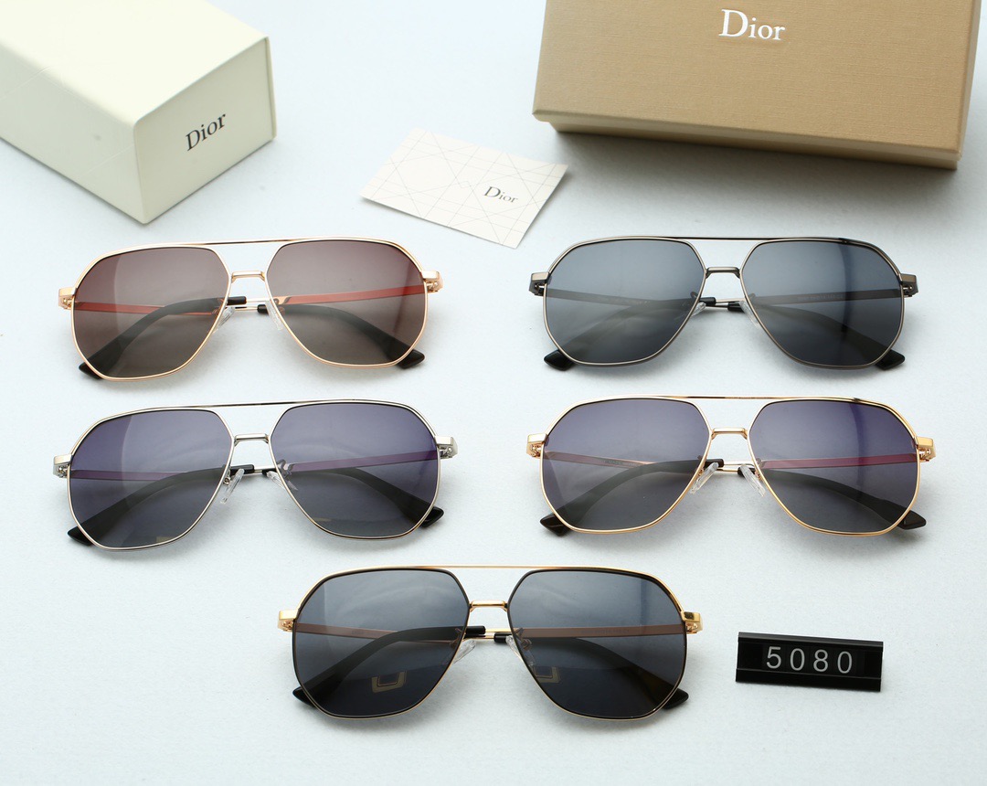 Xu hướng mới của châu Âu và Mỹ năm 2021 Kính mát có thương hiệu Christian Dior dành cho nữ Phân cực chính hãng (Có hộp và hộp đựng kính)