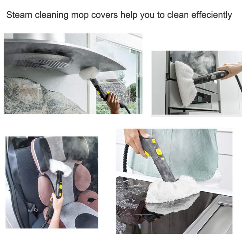 Bộ vải lau + vòi / khăn + chổi tròn cho máy lau hơi nước Karcher Easyfix Sc2 Sc 3 Sc4 Sc5