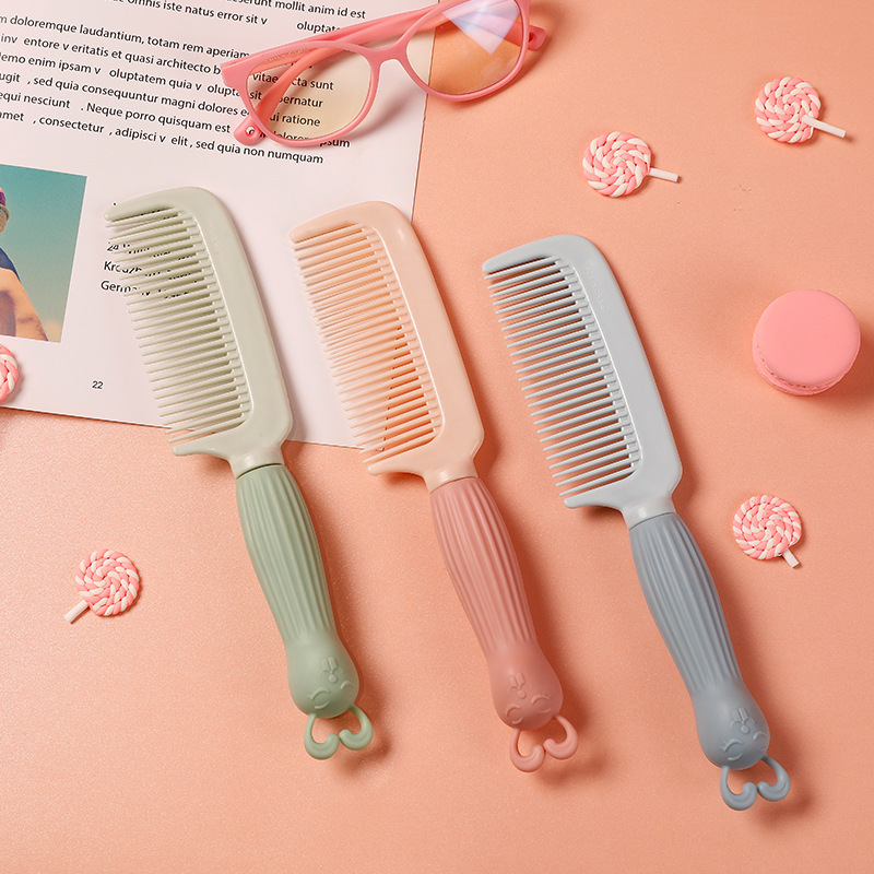 Lược Chải Tóc Xoăn Massage Hình Tai Thỏ Dễ Thương Dành Cho Nữ Sinh