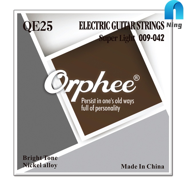 Set 6 Dây Đàn Ghi Ta Điện Chuyên Nghiệp Mạ Niken Hợp Kim Mạ Niken QE23 / QE25 / QE27 / QE29