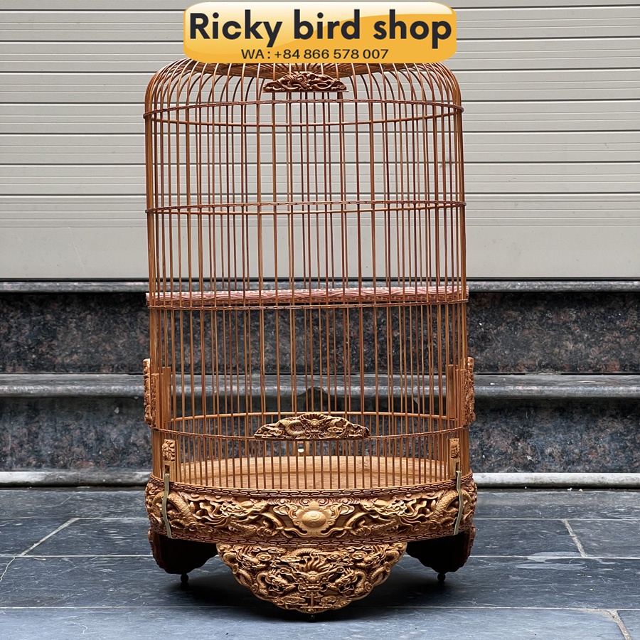 Lồng yến, chòe đất chạm Rồng 3D VIP