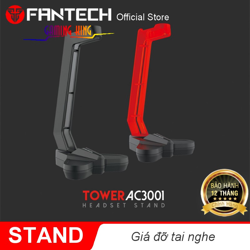 Giá Đỡ Tai Nghe Gaming FANTECH AC3001 TOWER Thiết Kế Chắc Chắn Chống Trượt -  Hàng Phân Phối Chính Hãng
