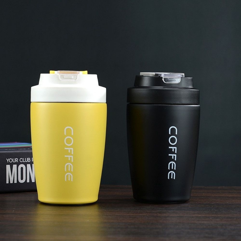 ly giữ nhiệt cafe trà sữa, cốc giữ nhiệt 2 lớp inox 304 dung tích 400-500ml