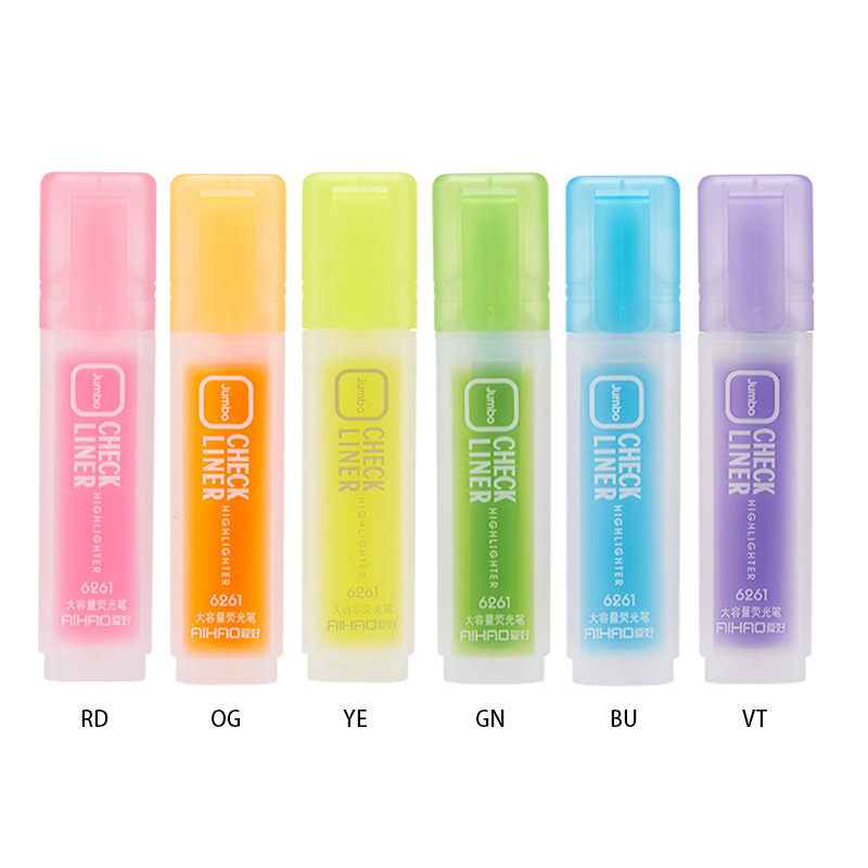 【YUKV】Small Fresh Italian Student Prize Large Capacity Color Highlighter Graffiti Marker Pen