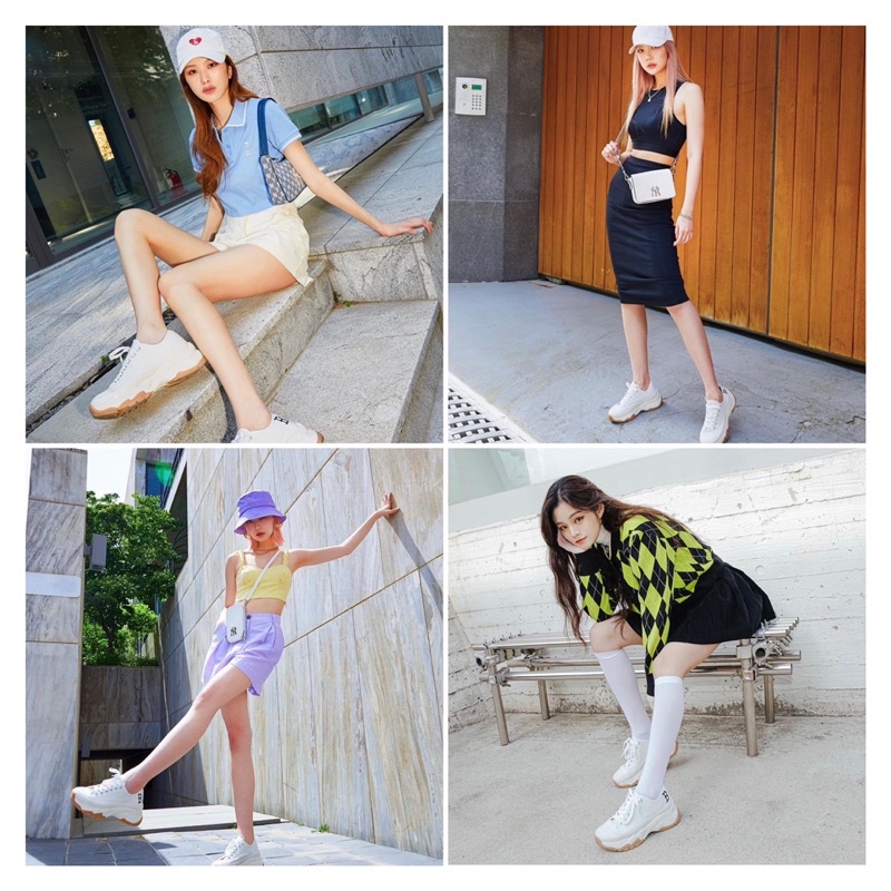 Giày MLB chunky high nhiều mẫu , đế cao 6cm