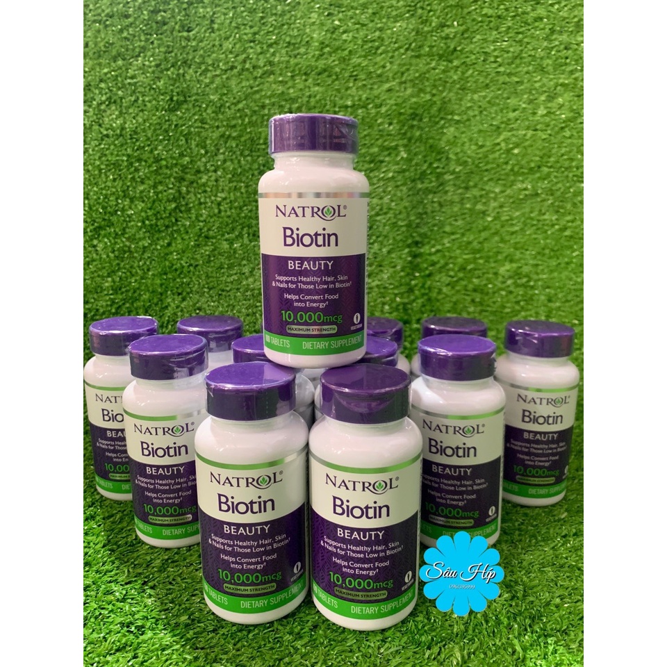 Viên Uống Hỗ Trợ Mọc Tóc Natrol Biotin 10000 Mcg 100 Viên Của Mỹ