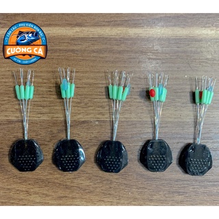Combo 5 Hạt chặn câu đài silicon cao cấp 7+1+1.Đồ câu Cường Cá