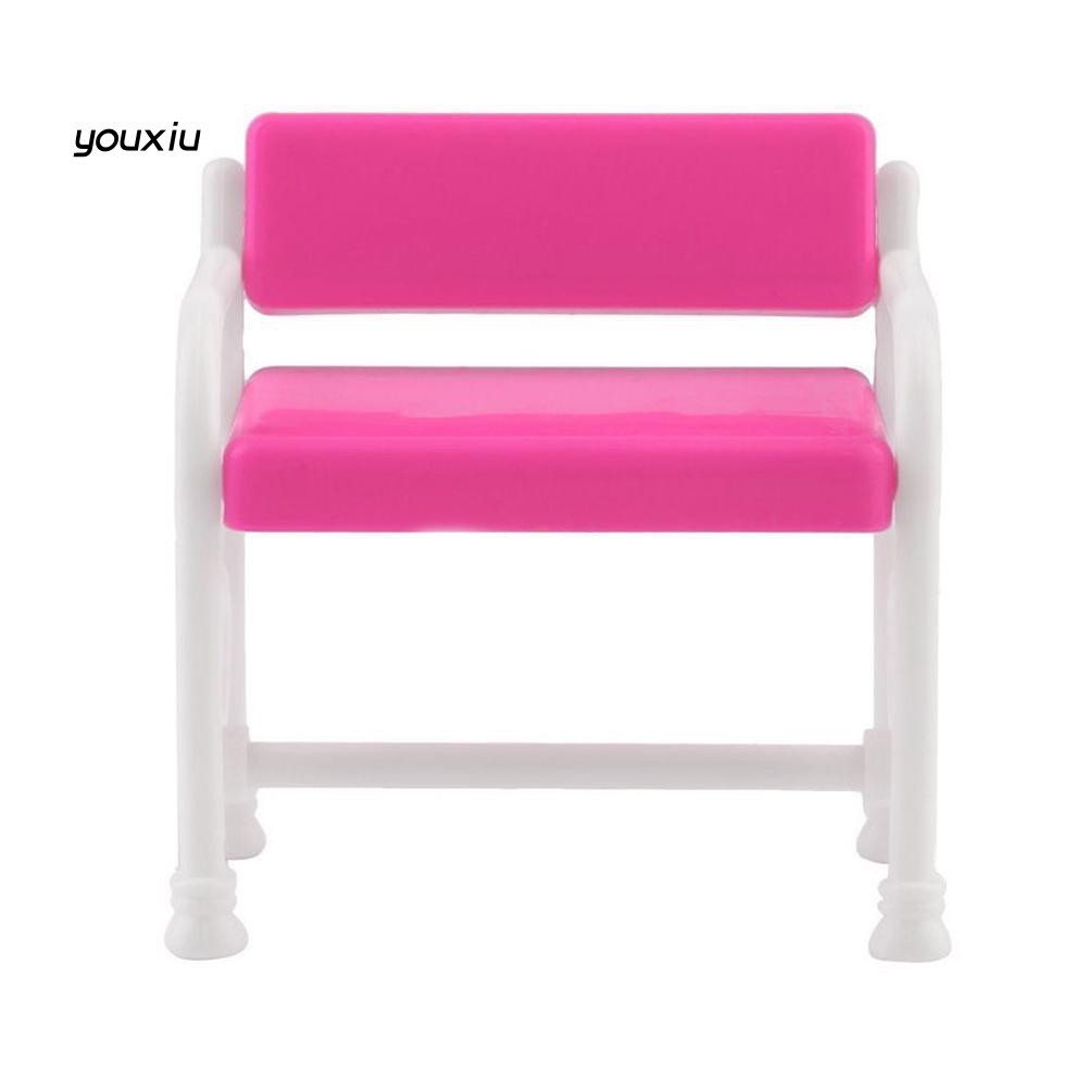 ♛YEWJ♛Dressing Table Chair Furniture Accessories Set for BJD Dolls Kids Toy House