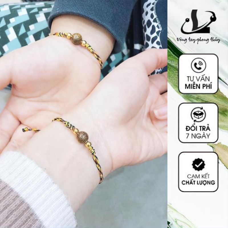 Vòng Tay Chỉ Ngũ Sắc Mix Hạt Trầm Hương - N64 | BigBuy360 - bigbuy360.vn