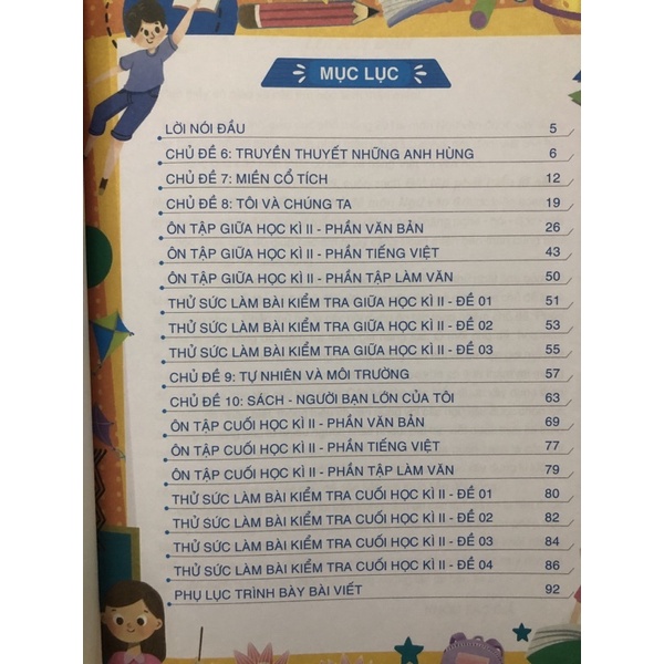 Sách - Bài tập phát triển kĩ năng Nghe - Nói - Đọc - Viết theo chủ đề môn Ngữ văn 6 Tập 2