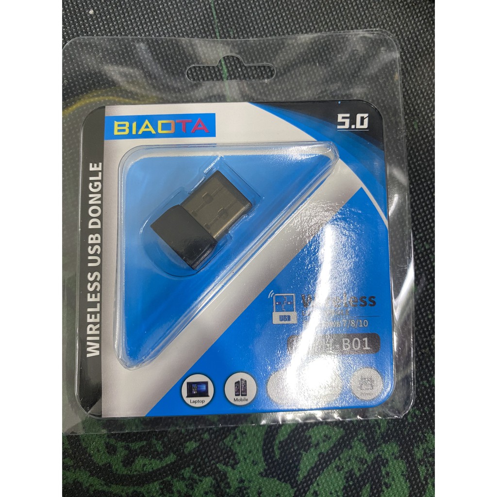 USB Bluetooth V5.0 kết nối bàn phím, chuột tay cầm chơi game, loa...dành cho PC, Laptop - XYH - B01