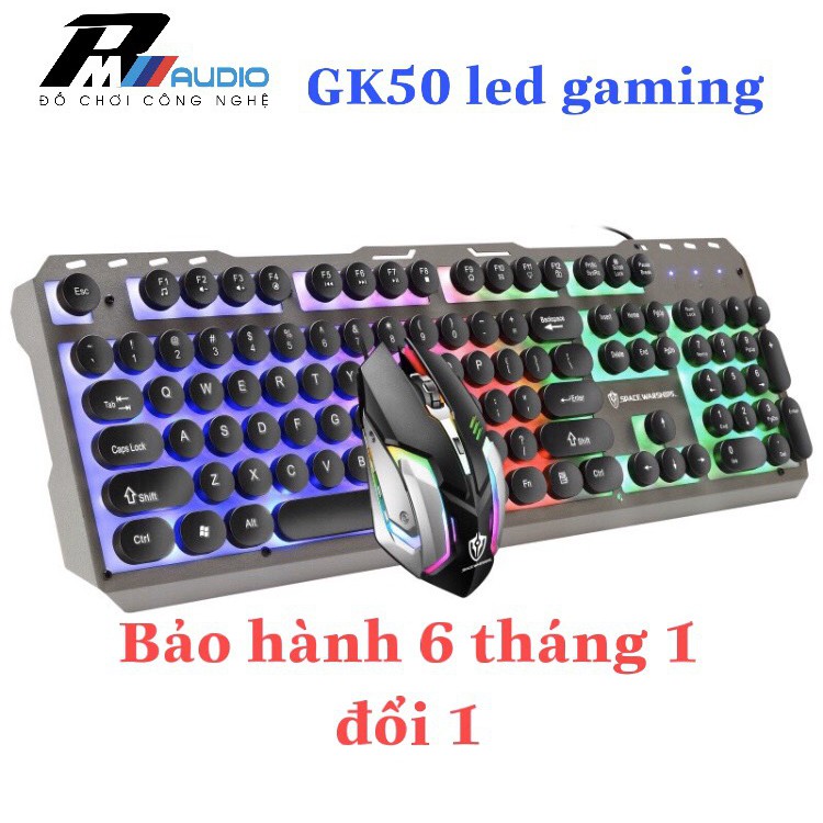 Bàn Phím Gaming SHIPADOO GK50 có led kèm chuột Chuyên Cho Các Game thủ