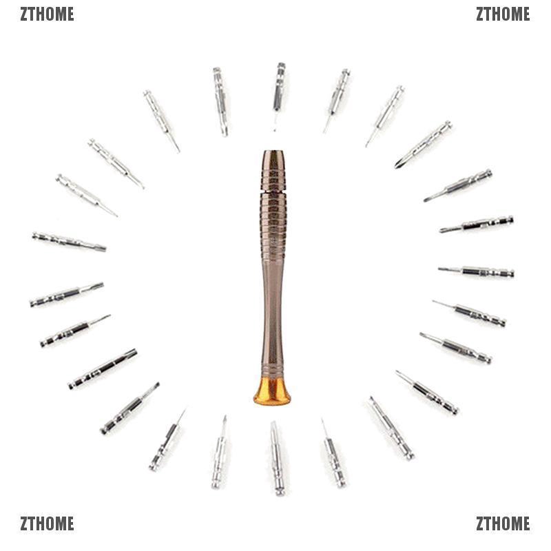 Bộ gồm 25 cái tua vít dùng để sửa chữa điện thoại, laptop