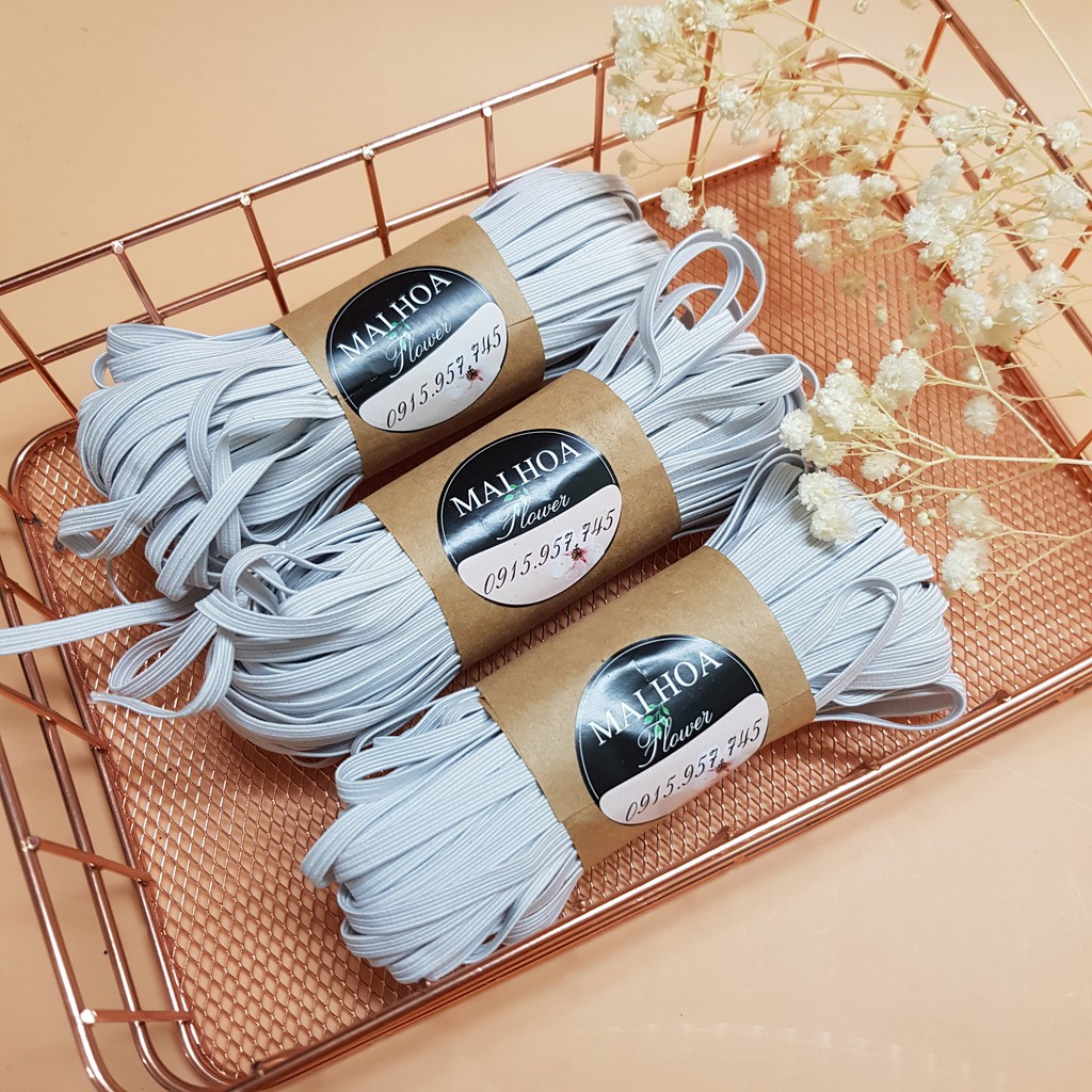 20 mét dây thun quần 0.5cm chun may quần áo sợi đanh dai co giãn tốt Maihoaflower