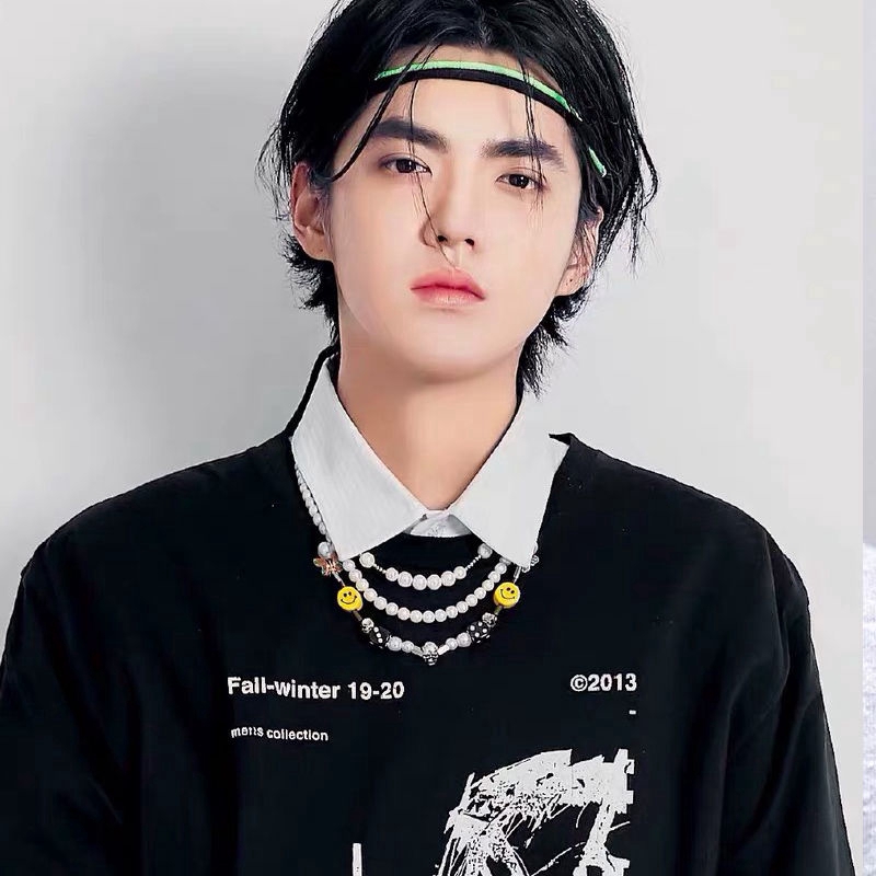 Dây Chuyền Mặt Hình Đầu Lâu Đính Ngọc Trai Cá Tính Hợp Thời Trang