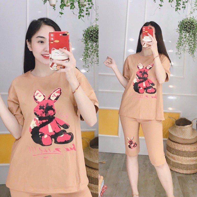 [ THUN COTTON ] Đồ bộ nữ thỏ xịn xò