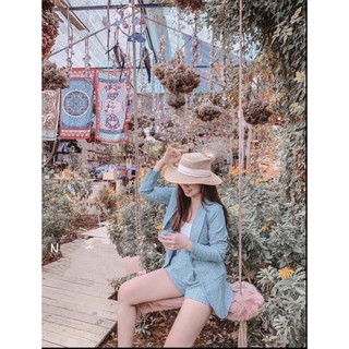Set vest kẻ caro cao cấp