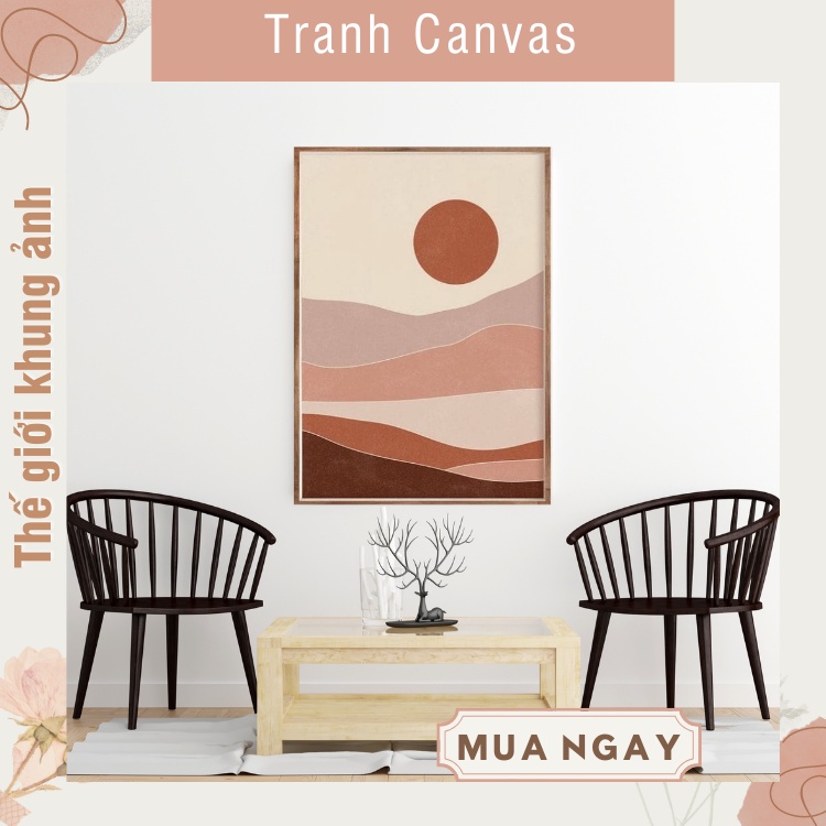 Set 3 tranh treo tường TGKA306 có đinh móc tặng kèm, tranh chất liệu canvas bóng đẹp, bảo hành gãy vỡ