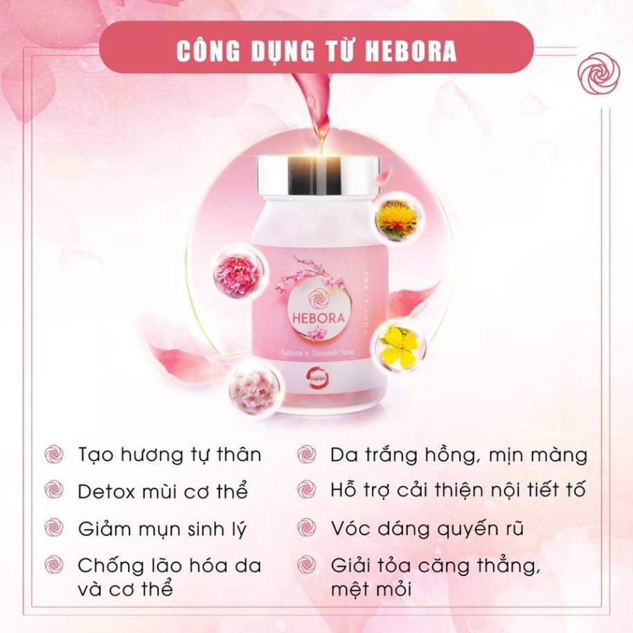 Viên Uống Thơm Cơ Thể Nhật Bản Hebora hộp 60 Viên Tỏa Hương Quyến Rũ Từ Bên Trong | BigBuy360 - bigbuy360.vn