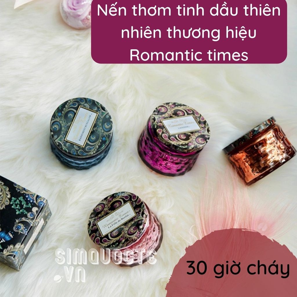 [Đốt 30h] Nến thơm EarlGrey Tea &amp; Cucumber với 3 tầng hương