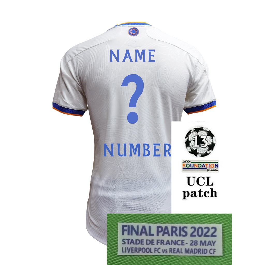 Áo Thun Số 21-22 Cầu Thủ Real Madrid Size s-3xl* Có Sẵn Cho Người Chơi