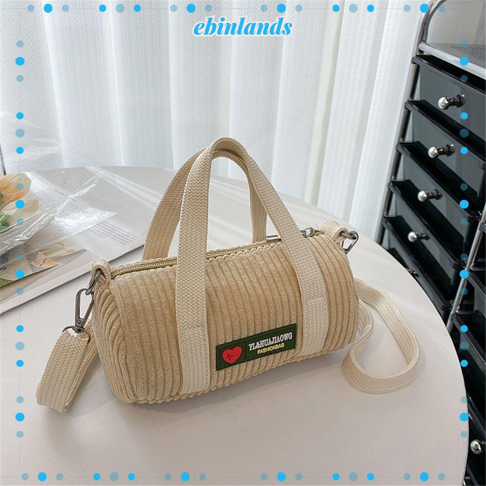 Túi Đeo Vai Hình Tròn Cỡ Nhỏ Vải Nhung Kiểu Vintage Cá Tính