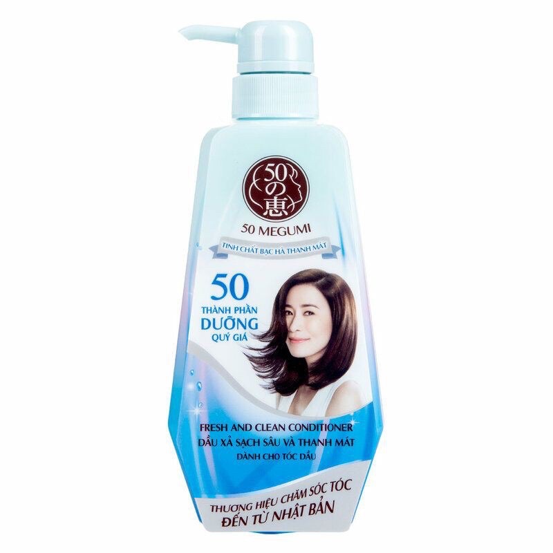 Dầu Xả 50 Megumi Fresh And Clean Sạch Sâu Và Thanh Mát 400ml