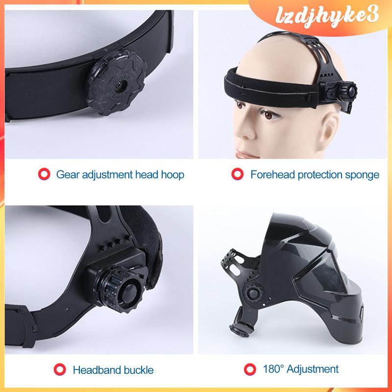 Mũ Bảo Hiểm Hàn Tự Động Tối lzdjhyke3 180° Phụ Kiện Xoay Tròn Không Cần Xoay Cho TIG Mig ARC