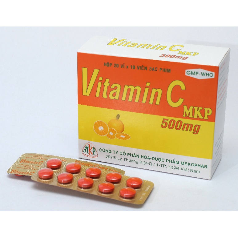 [Hoả Tốc Q10] Vitamin C 500mg (Mekophar) - Hỗ trợ sức khỏe đề kháng