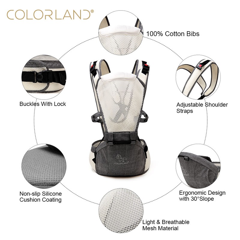 Địu Em Bé COLORLAND® KOALA BABY HIP SEAT