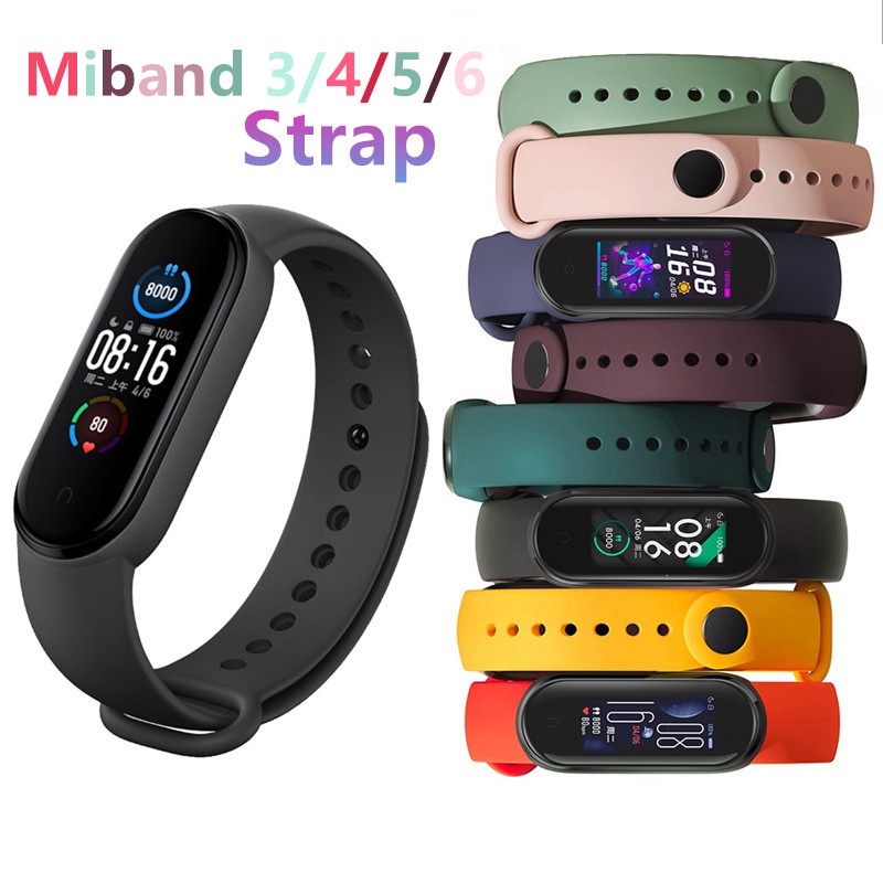 Ốp Dây Đeo Thay Thế Bằng Silicone Cho Xiaomi Mi Band 7 6 5 4 3 2 3 1
