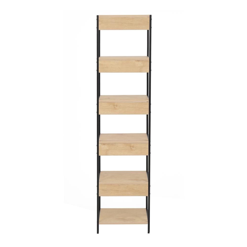 HomeBase FURDINI Kệ 5 tầng kết cấu thép kết hợp MDF thiết kế hiện đại FILO Thái Lan W43xH176,5D40cm màu tự nhiên