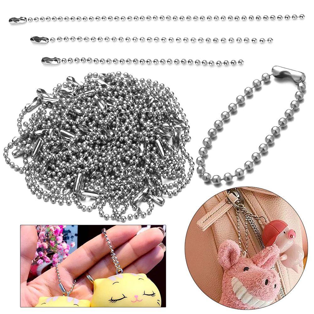Bộ 50 / 50 Món Chất Lượng Cao|Móc Khóa Dạng Chuỗi Tròn 10cm 12cm 15Cm 2.4mm