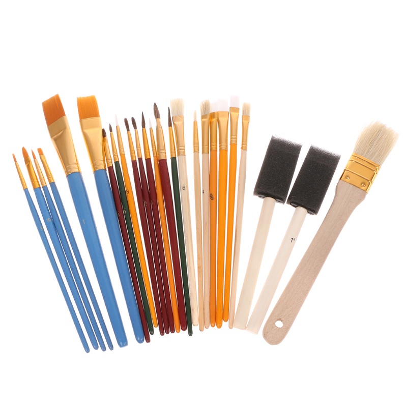 Set 25 Cọ Vẽ Tranh Sơn Dầu Chuyên Nghiệp