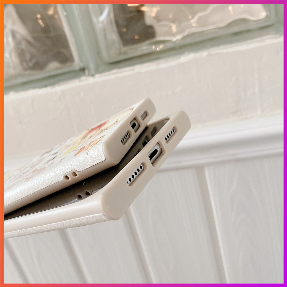 Hoạt Hình Ốp Điện Thoại Da Hình Gấu Đáng Yêu Cho Iphone 12mini 11pro Max | BigBuy360 - bigbuy360.vn