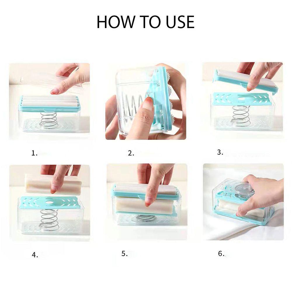 Hộp Đựng Xà Phòng Rửa Tay Tự Động Sáng Tạo Với Lò Xo Tiện Dụng Cho Phòng Tắm