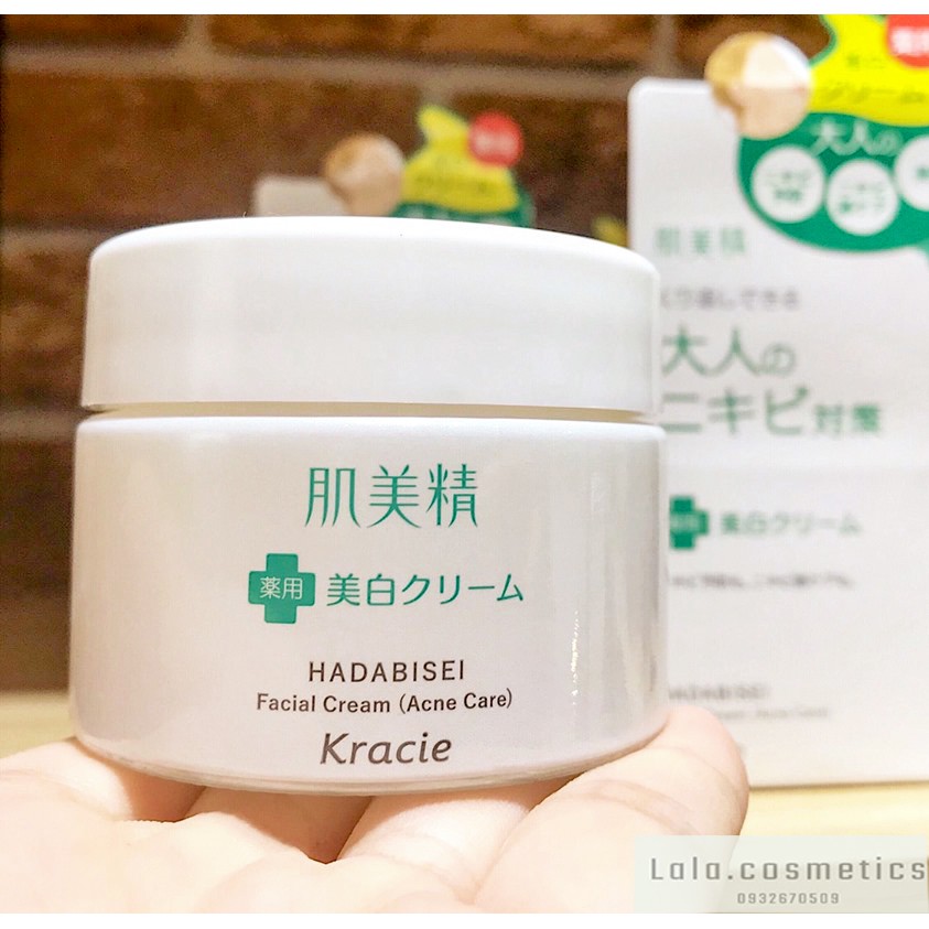 Kem dưỡng ngăn ngừa mụn và dưỡng trắng Kracie Hadabisei Acne 50g