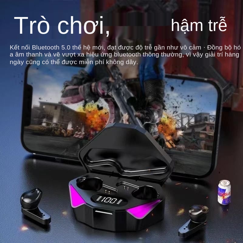 ☑﹍☏tai nghe chơi game cho điện thoại  [Mua trong ngày] Trò thi đấu không dây bluetooth in-ear trễ ăn gà phổ thông