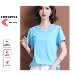 Áo thun nữ ngắn tay, áo phông nữ ngắn tay trơn kadino unisex