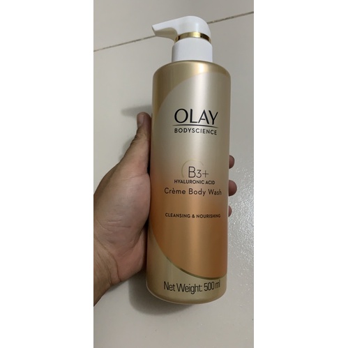 Hàng Sẵn  Sữa Tắm Siêu Trắng Da Olay B3+ Hyaluronic acid/ Peptide/ Vitamin C Crefme Body Wash Thái Lan