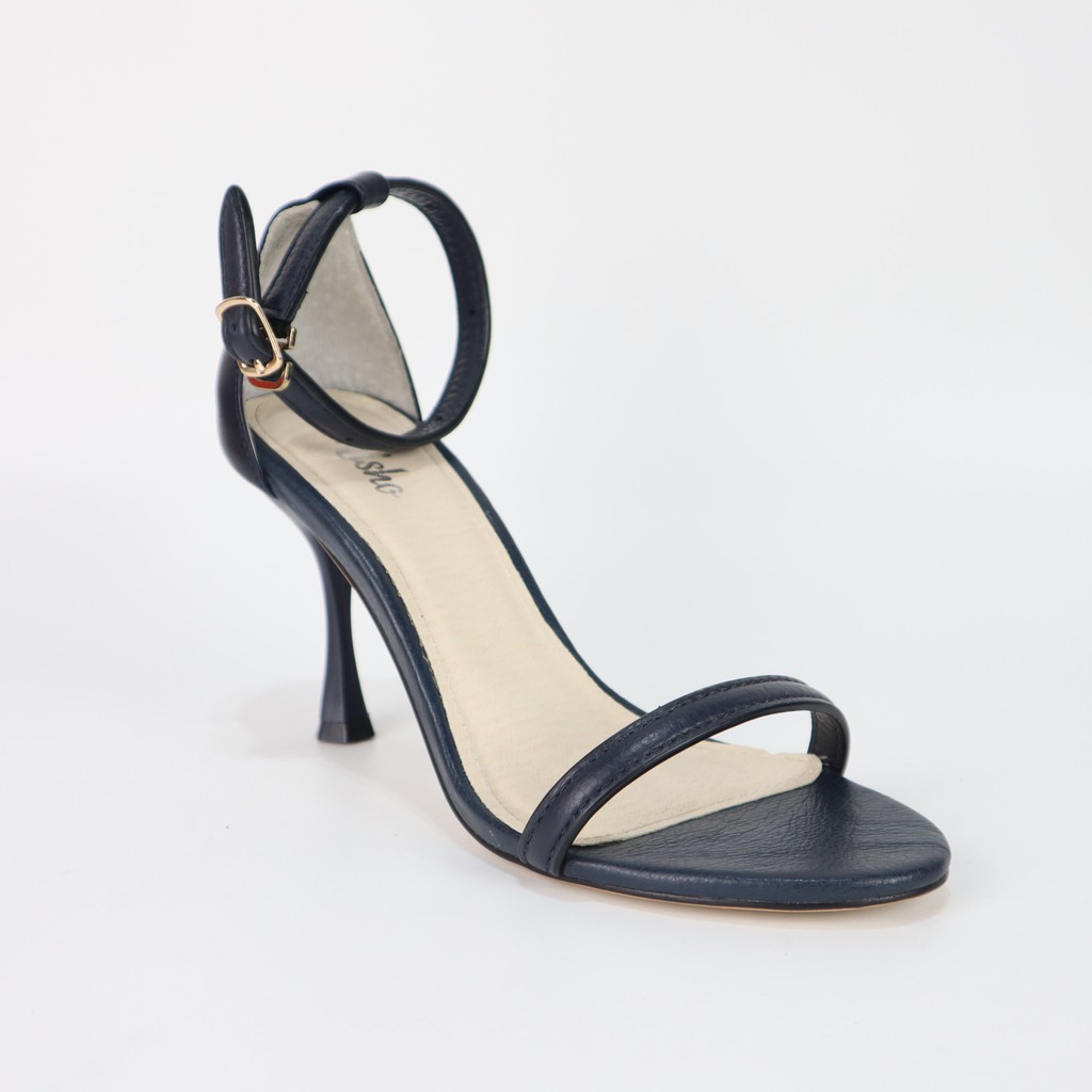 Giày sandal cao gót nữ da thật êm mềm gót nhọn thon chân cao 7cm Misho 1066