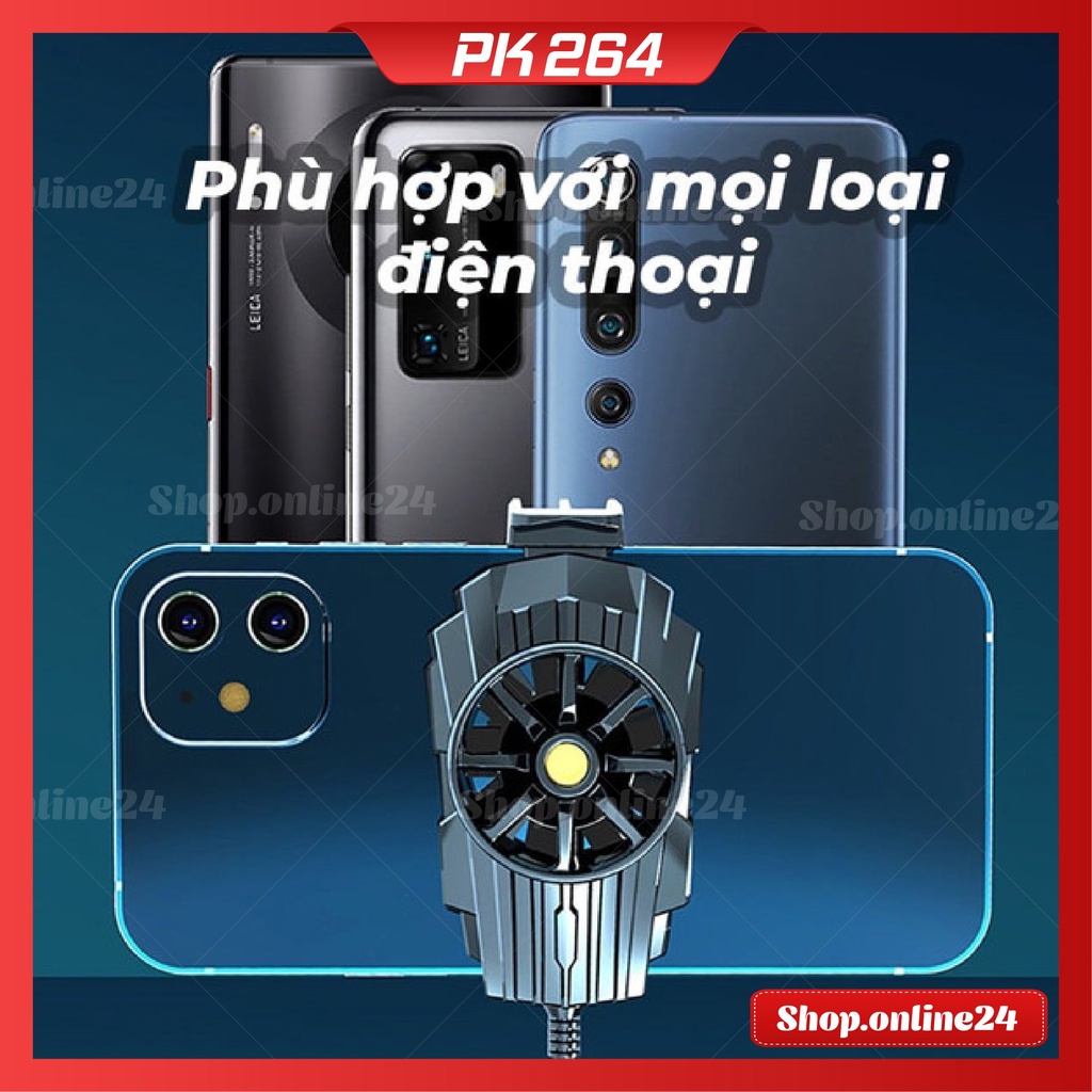 Quạt tản nhiệt G6 Làm mát điện thoại  Phụ kiện chơi game Pubg Mobile giá rẻ cho điện thoại di động