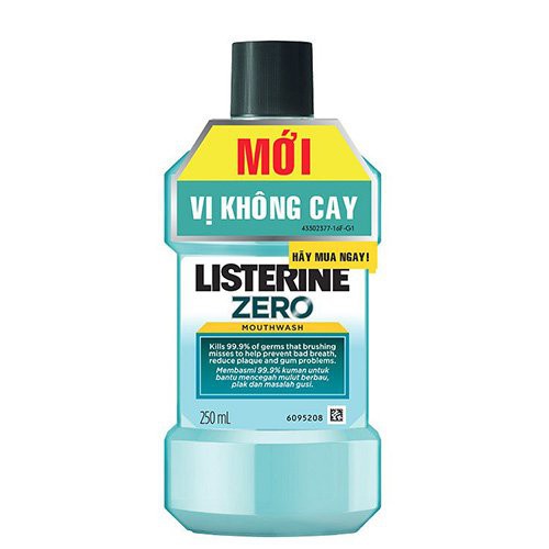 Nước Súc Miệng Không Cay Listerine Zero 250/750ml (Thái Lan)