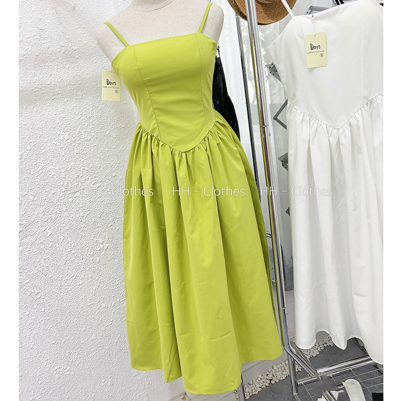 Đầm 2 Dây Dáng Xòe Hàng Quảng Châu M8848-Teen 888