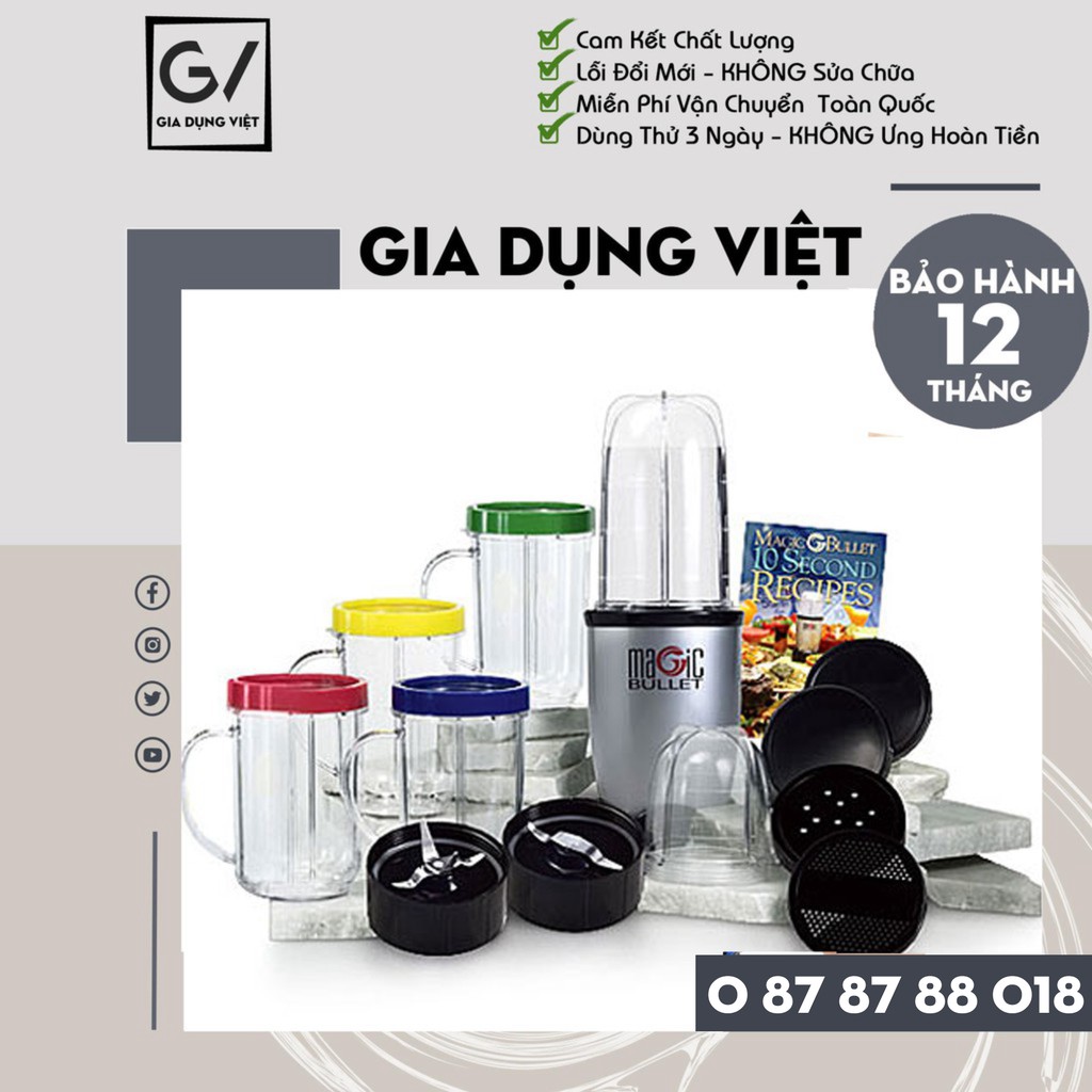 [Lỗi 1 Đổi 1] Máy Xay Sinh Tố ⭐️FREESHIP⭐️ Máy Xay Đa Năng MAGIC BULLET 21 Chi Tiết