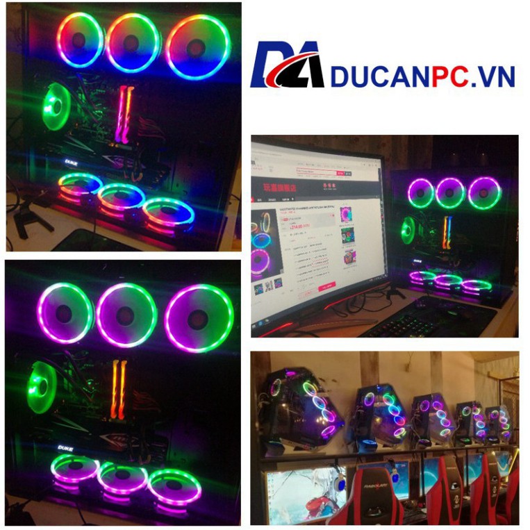 LD0 Quạt Tản Nhiệt, Fan Led RGB Coolmoon V2 - Đồng Bộ Hub Coolmoon 12 H52